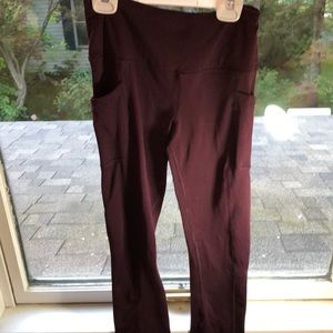 90 Degrees Maroon Leggings